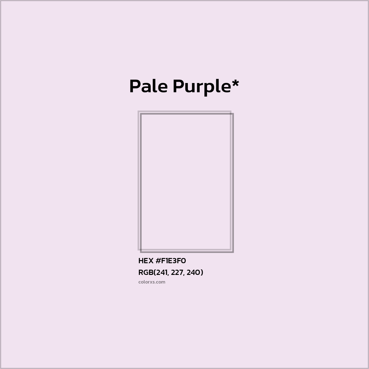 HEX #F1E3F0 Color Name, Color Code, Palettes, Similar Paints, Images