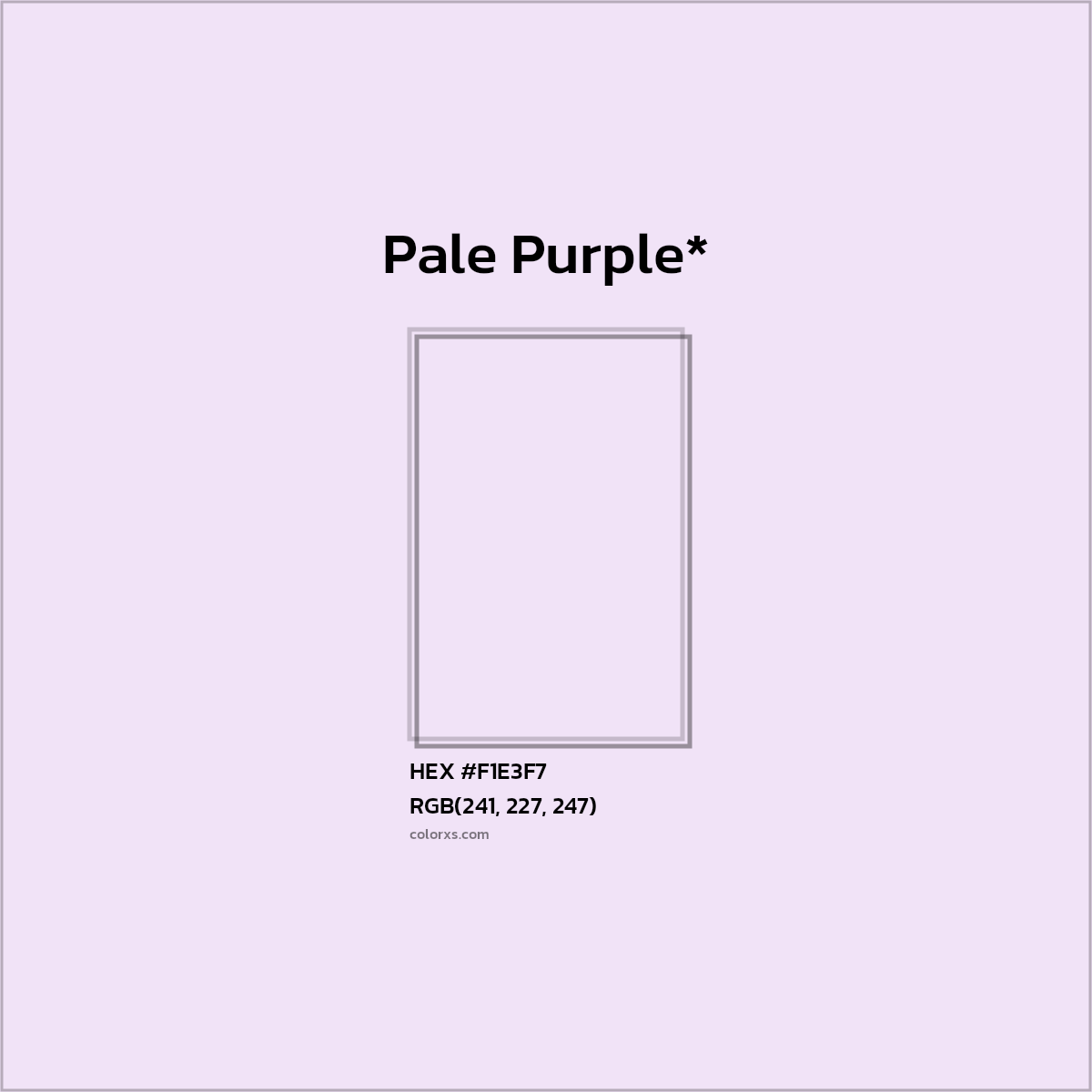 HEX #F1E3F7 Color Name, Color Code, Palettes, Similar Paints, Images