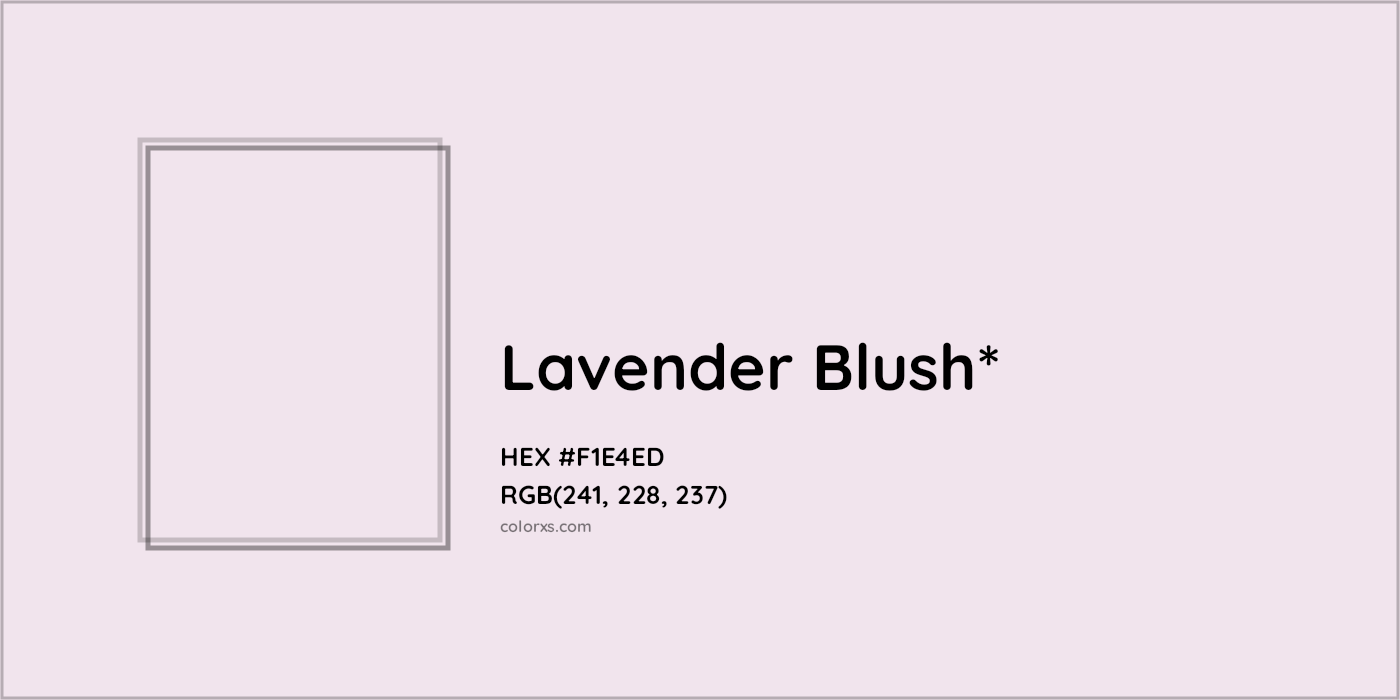 HEX #F1E4ED Color Name, Color Code, Palettes, Similar Paints, Images