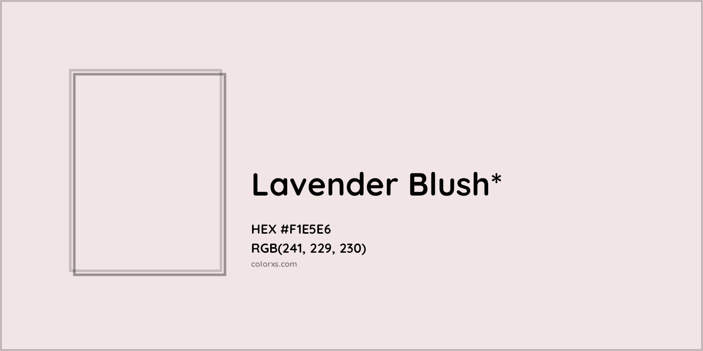 HEX #F1E5E6 Color Name, Color Code, Palettes, Similar Paints, Images