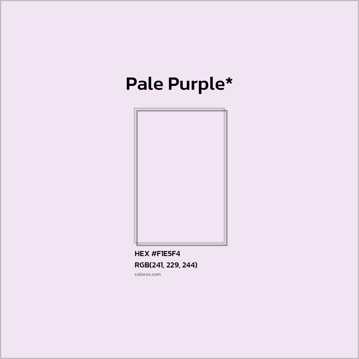 HEX #F1E5F4 Color Name, Color Code, Palettes, Similar Paints, Images