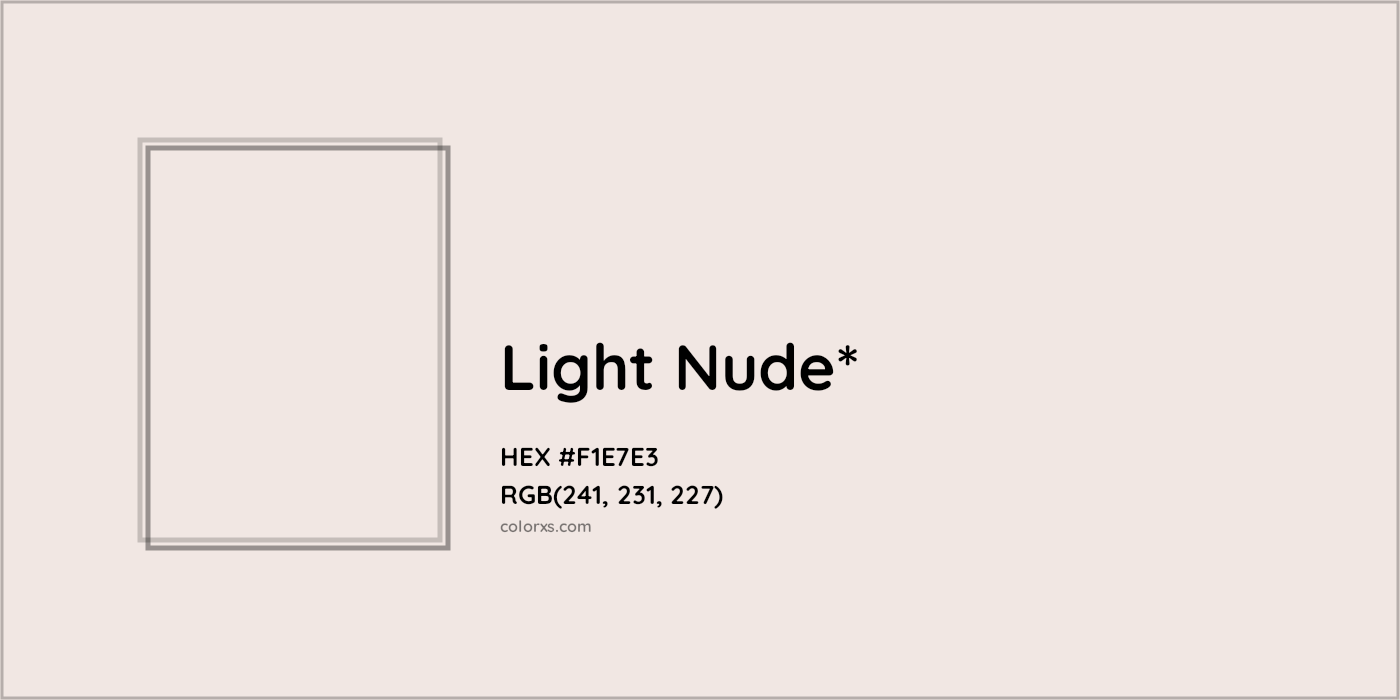 HEX #F1E7E3 Color Name, Color Code, Palettes, Similar Paints, Images
