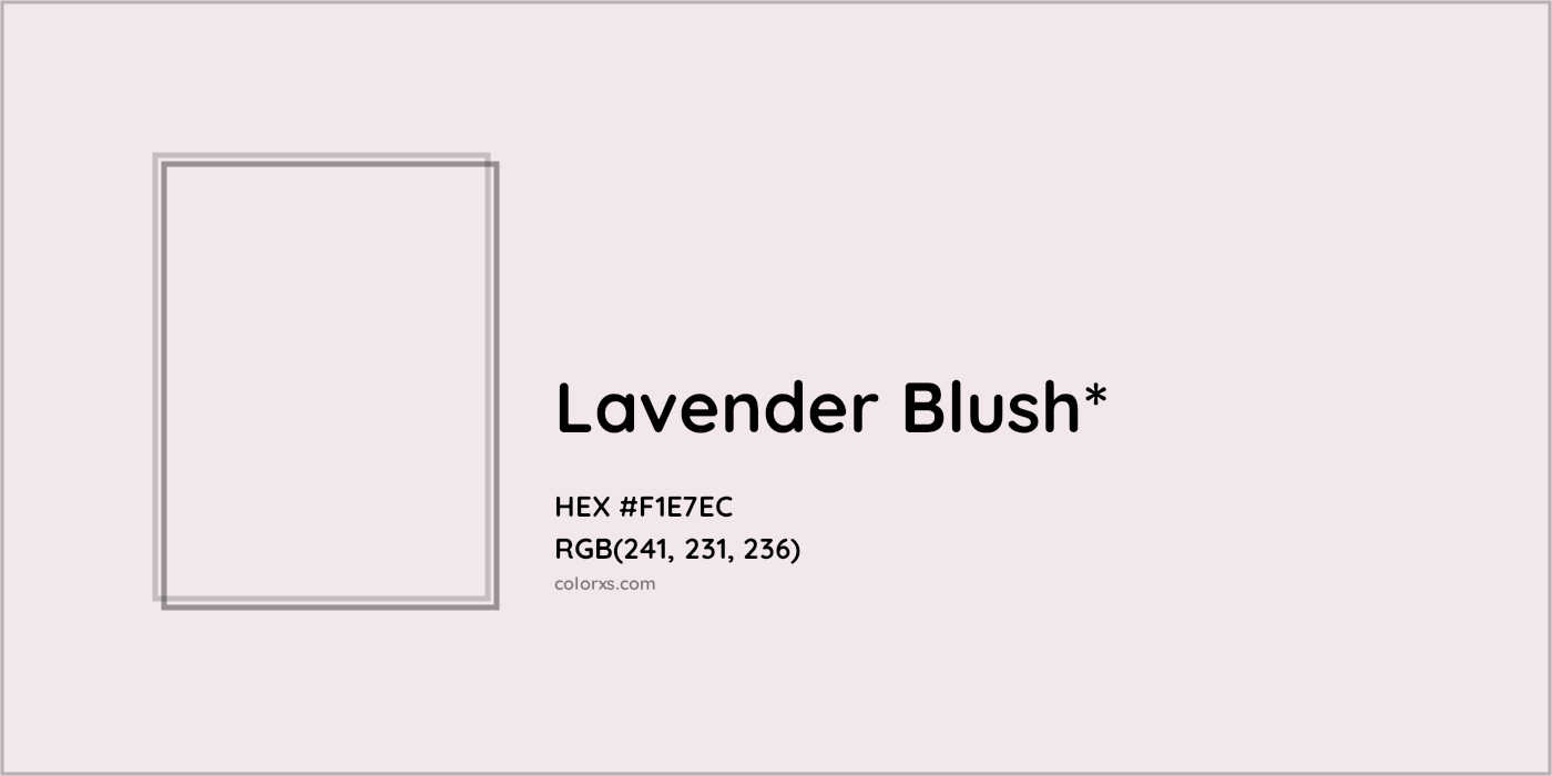 HEX #F1E7EC Color Name, Color Code, Palettes, Similar Paints, Images