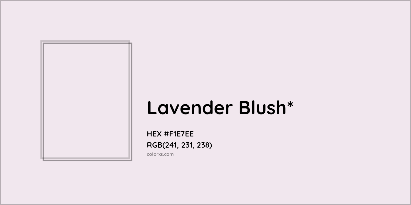 HEX #F1E7EE Color Name, Color Code, Palettes, Similar Paints, Images