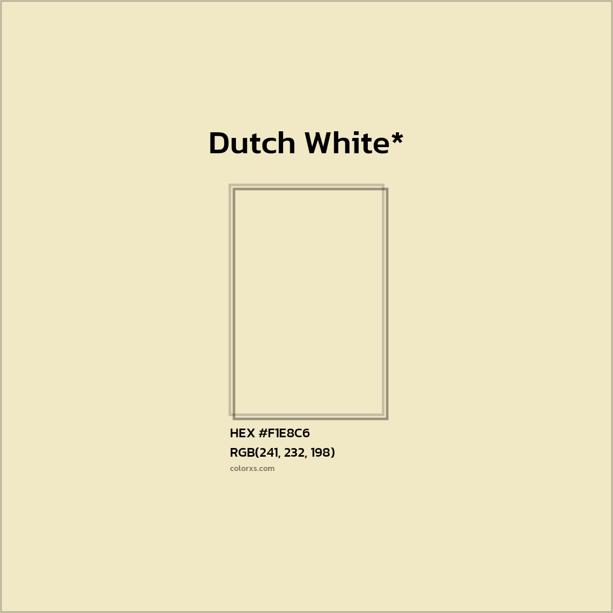 HEX #F1E8C6 Color Name, Color Code, Palettes, Similar Paints, Images