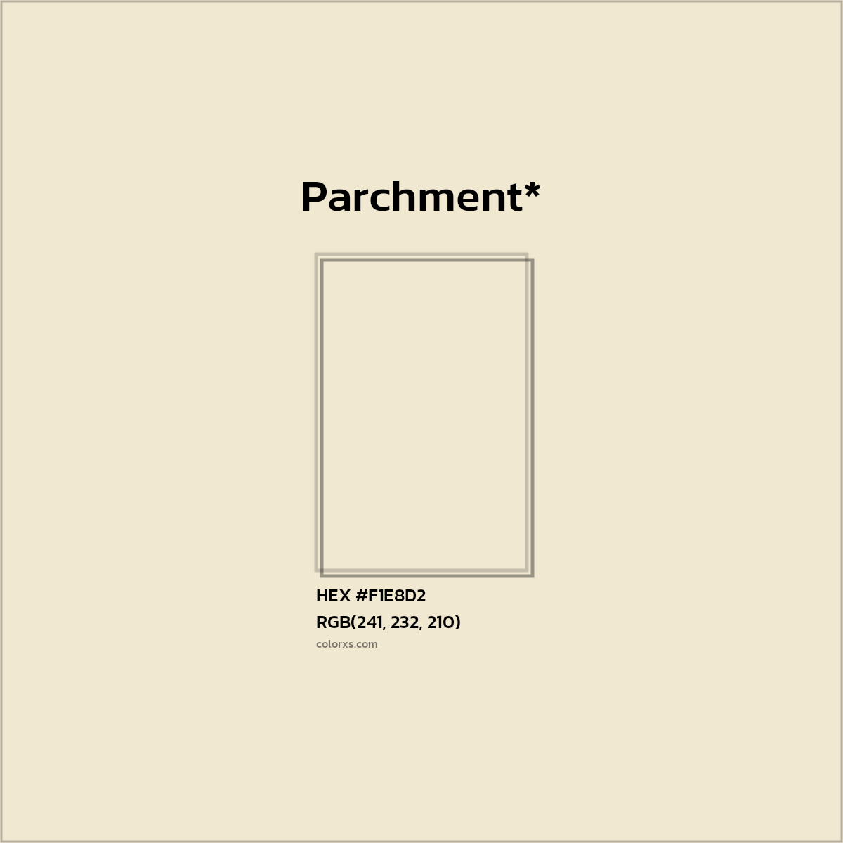 HEX #F1E8D2 Color Name, Color Code, Palettes, Similar Paints, Images
