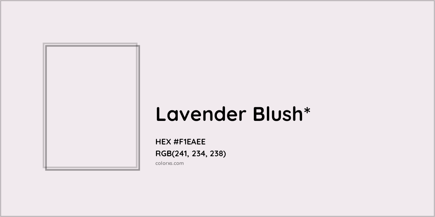 HEX #F1EAEE Color Name, Color Code, Palettes, Similar Paints, Images