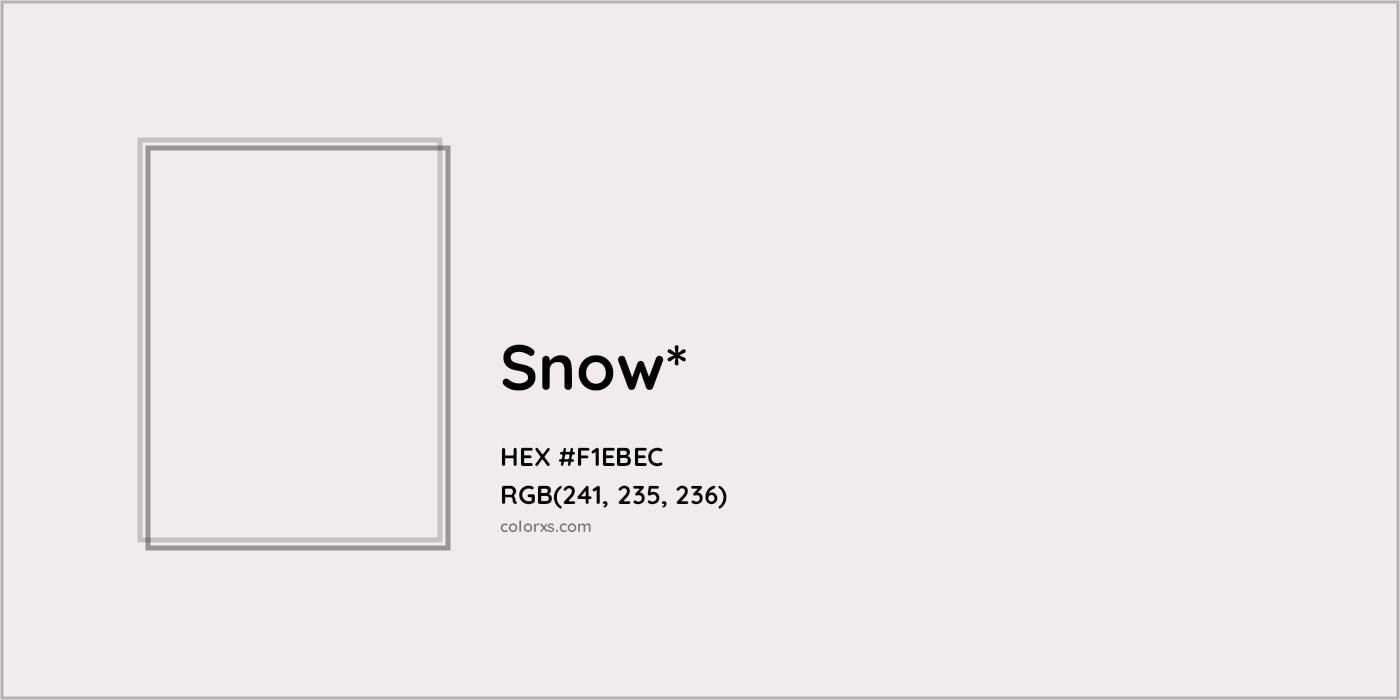 HEX #F1EBEC Color Name, Color Code, Palettes, Similar Paints, Images