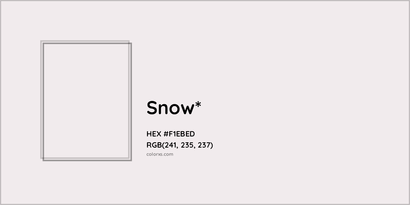 HEX #F1EBED Color Name, Color Code, Palettes, Similar Paints, Images