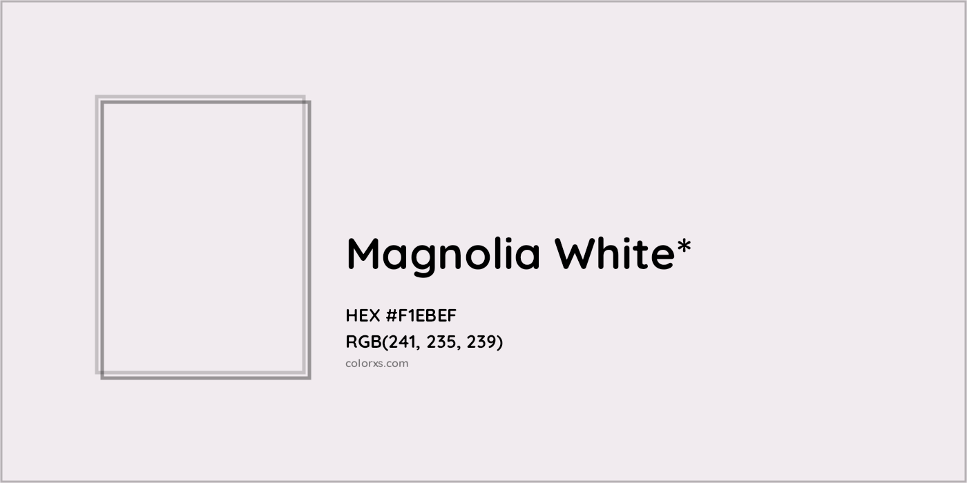 HEX #F1EBEF Color Name, Color Code, Palettes, Similar Paints, Images
