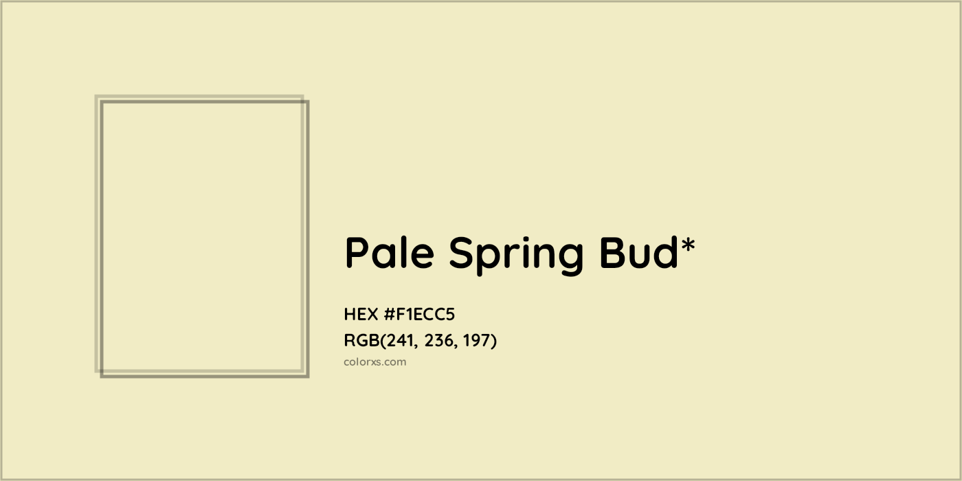 HEX #F1ECC5 Color Name, Color Code, Palettes, Similar Paints, Images