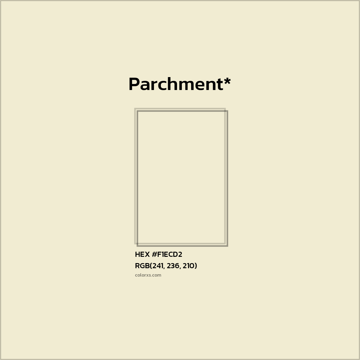 HEX #F1ECD2 Color Name, Color Code, Palettes, Similar Paints, Images