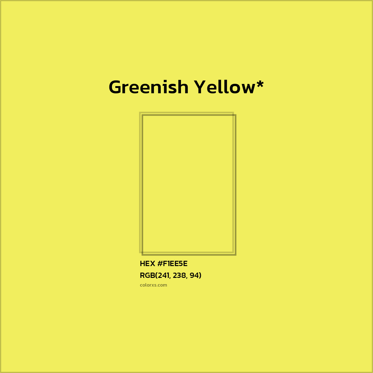 HEX #F1EE5E Color Name, Color Code, Palettes, Similar Paints, Images