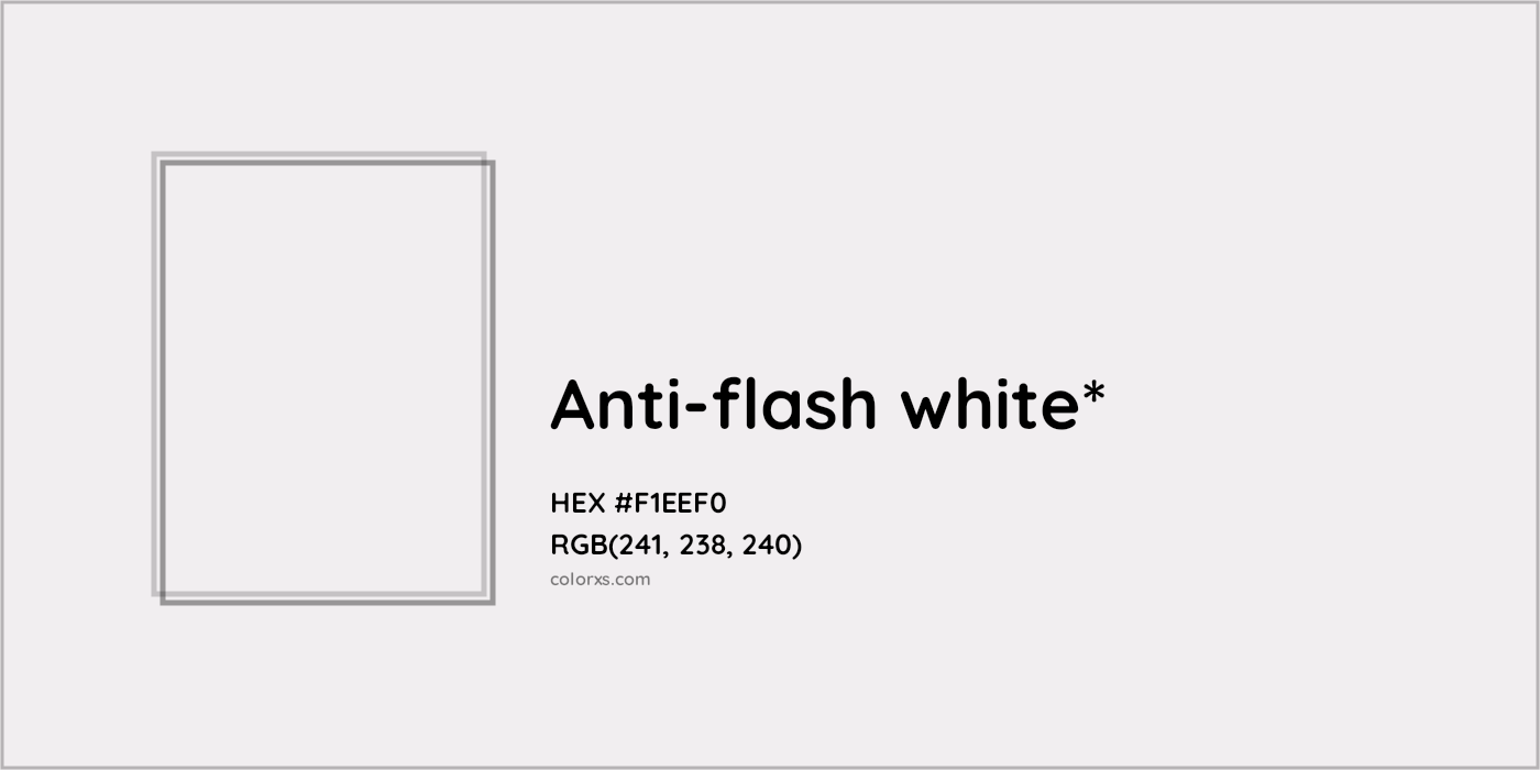 HEX #F1EEF0 Color Name, Color Code, Palettes, Similar Paints, Images