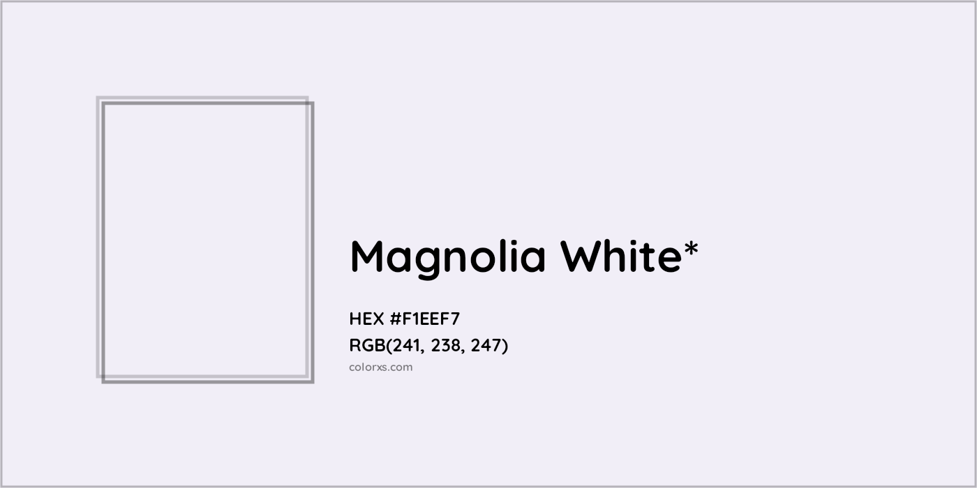 HEX #F1EEF7 Color Name, Color Code, Palettes, Similar Paints, Images