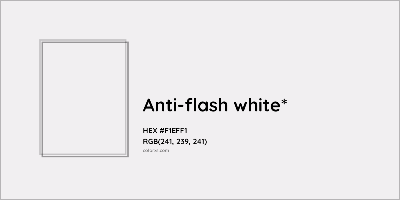 HEX #F1EFF1 Color Name, Color Code, Palettes, Similar Paints, Images