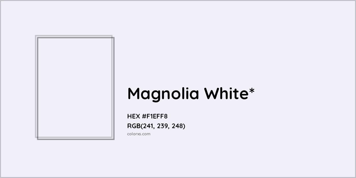 HEX #F1EFF8 Color Name, Color Code, Palettes, Similar Paints, Images