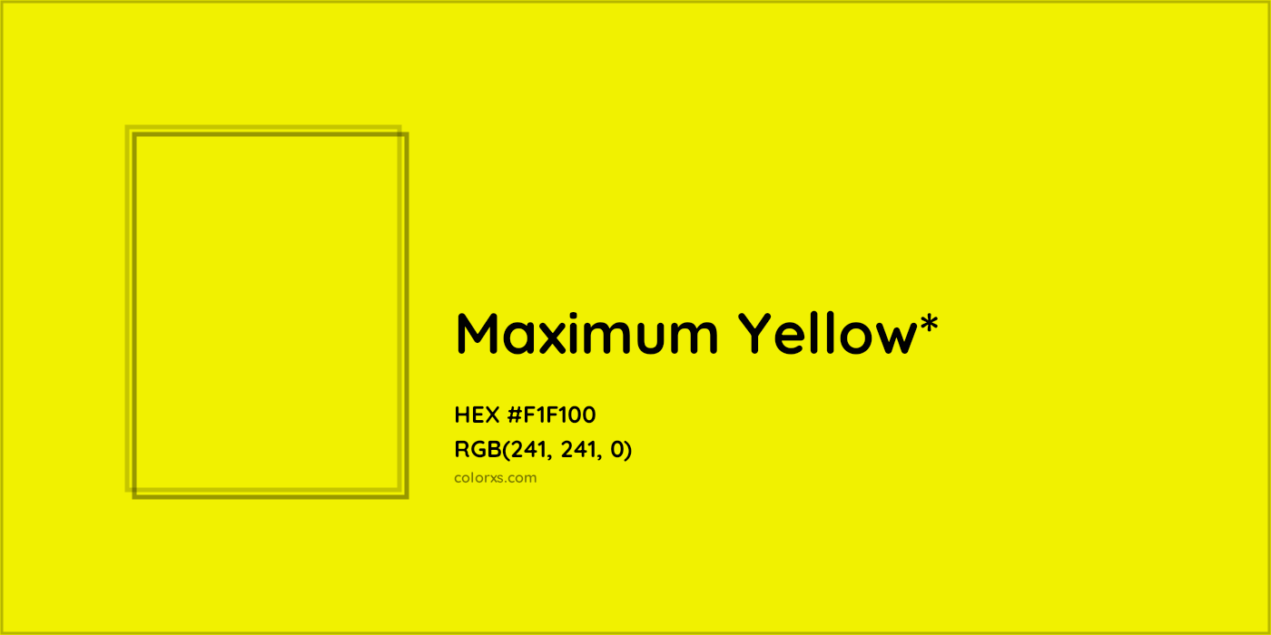 HEX #F1F100 Color Name, Color Code, Palettes, Similar Paints, Images