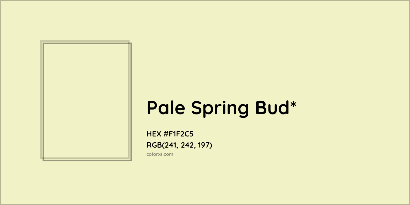 HEX #F1F2C5 Color Name, Color Code, Palettes, Similar Paints, Images
