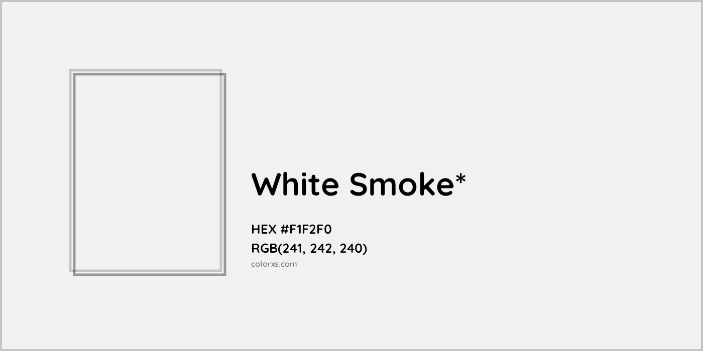 HEX #F1F2F0 Color Name, Color Code, Palettes, Similar Paints, Images