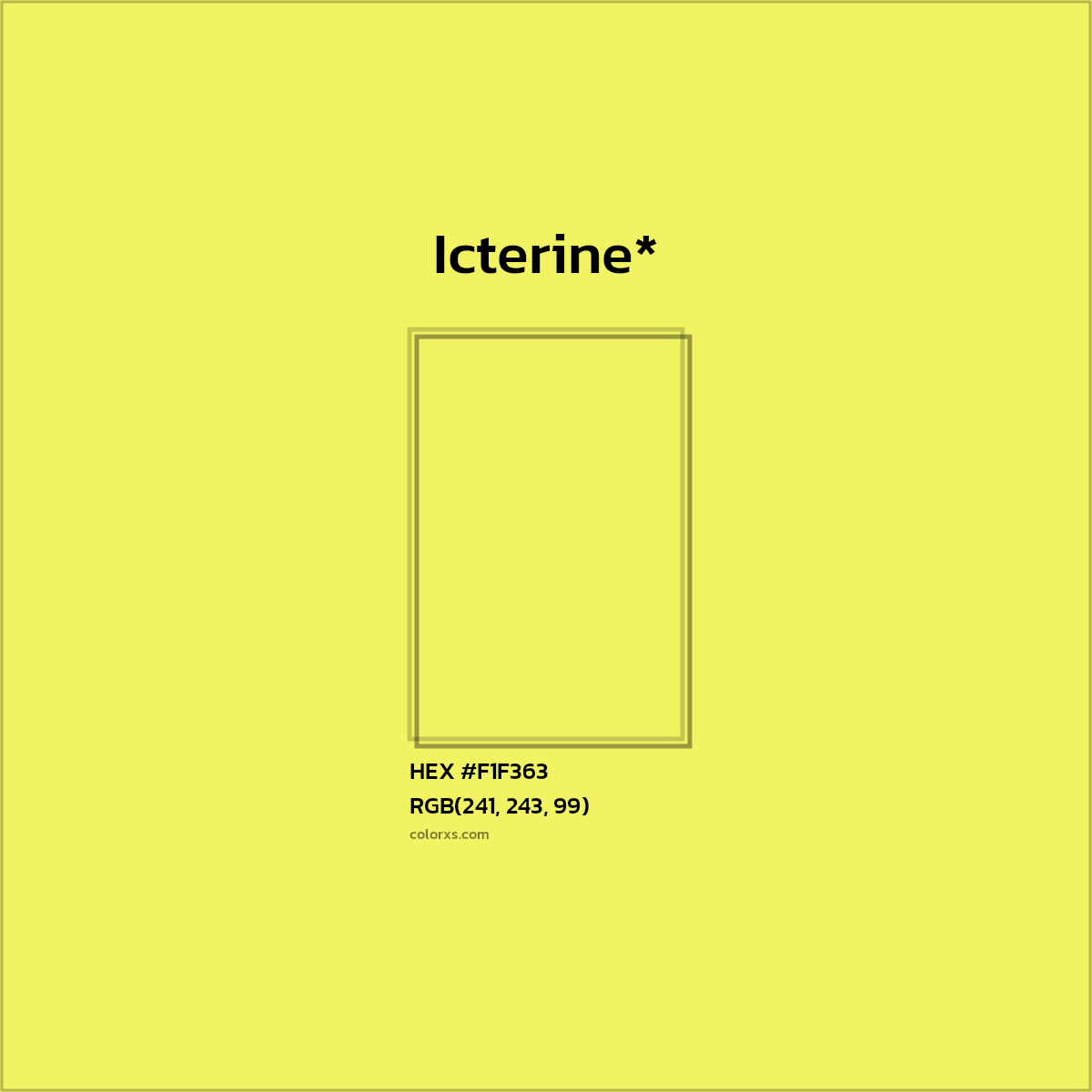 HEX #F1F363 Color Name, Color Code, Palettes, Similar Paints, Images