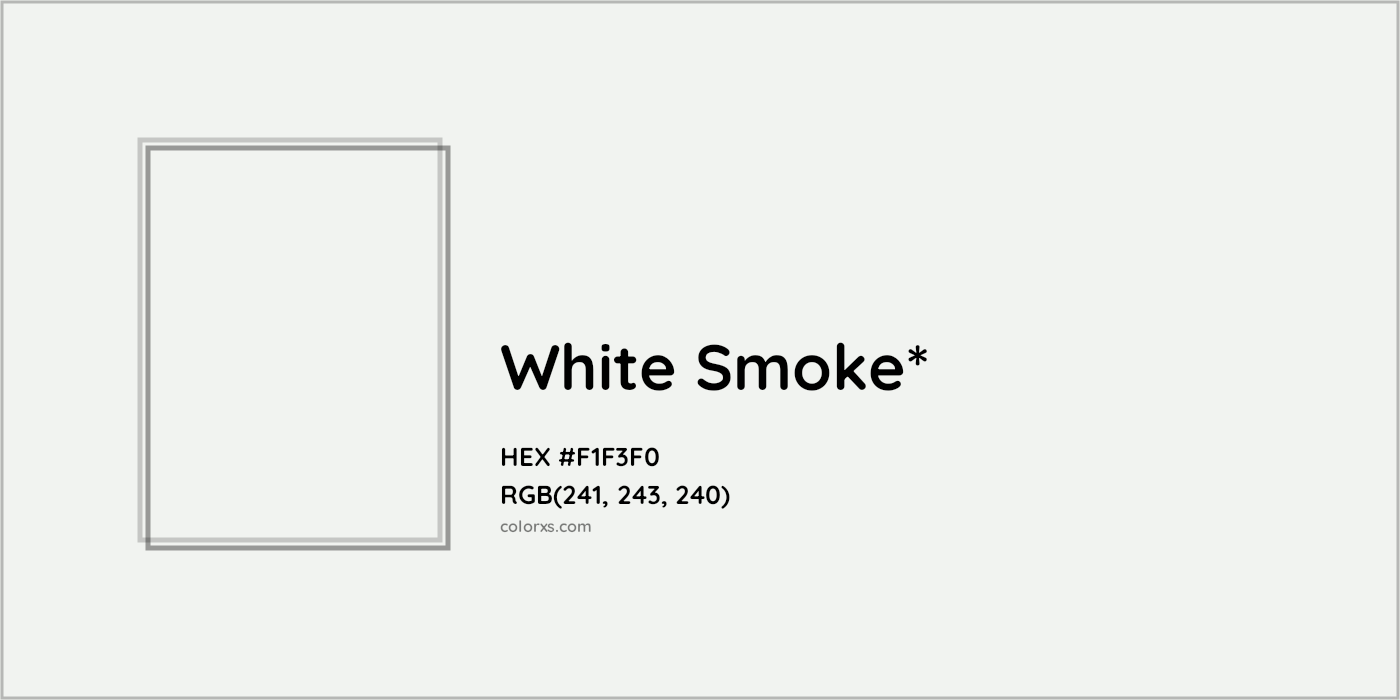HEX #F1F3F0 Color Name, Color Code, Palettes, Similar Paints, Images
