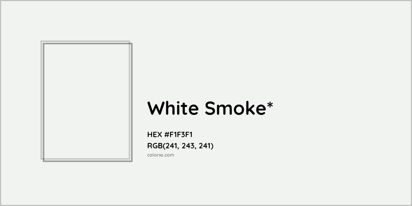 HEX #F1F3F1 Color Name, Color Code, Palettes, Similar Paints, Images