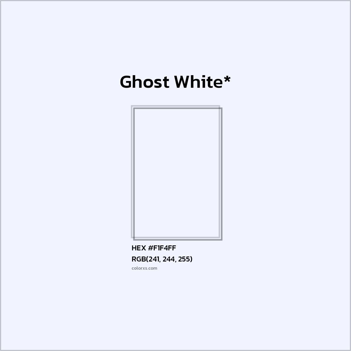 HEX #F1F4FF Color Name, Color Code, Palettes, Similar Paints, Images