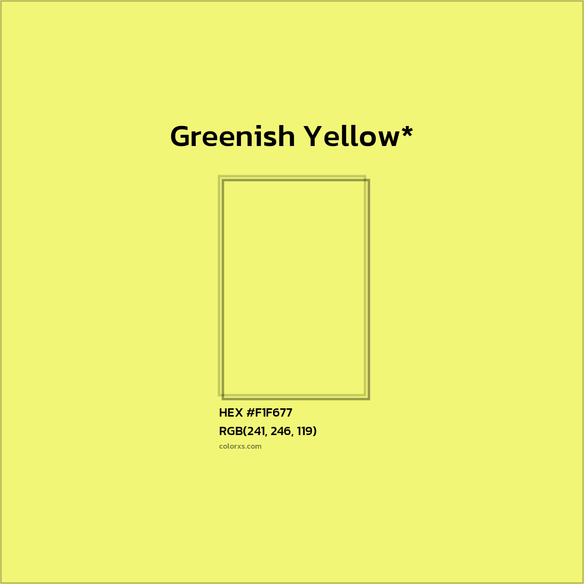 HEX #F1F677 Color Name, Color Code, Palettes, Similar Paints, Images