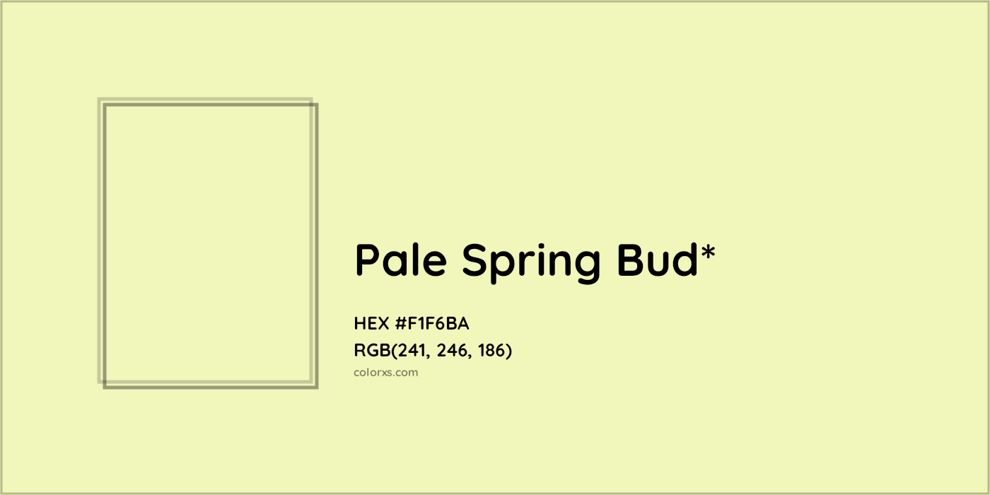 HEX #F1F6BA Color Name, Color Code, Palettes, Similar Paints, Images