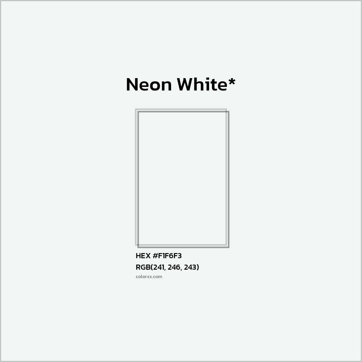 HEX #F1F6F3 Color Name, Color Code, Palettes, Similar Paints, Images