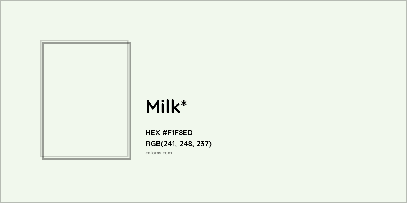 HEX #F1F8ED Color Name, Color Code, Palettes, Similar Paints, Images