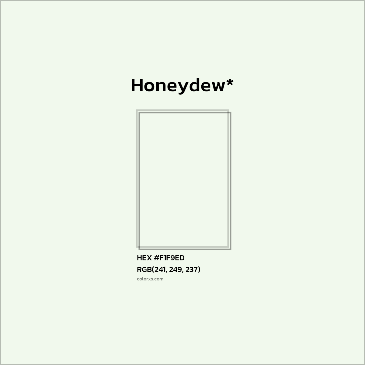 HEX #F1F9ED Color Name, Color Code, Palettes, Similar Paints, Images