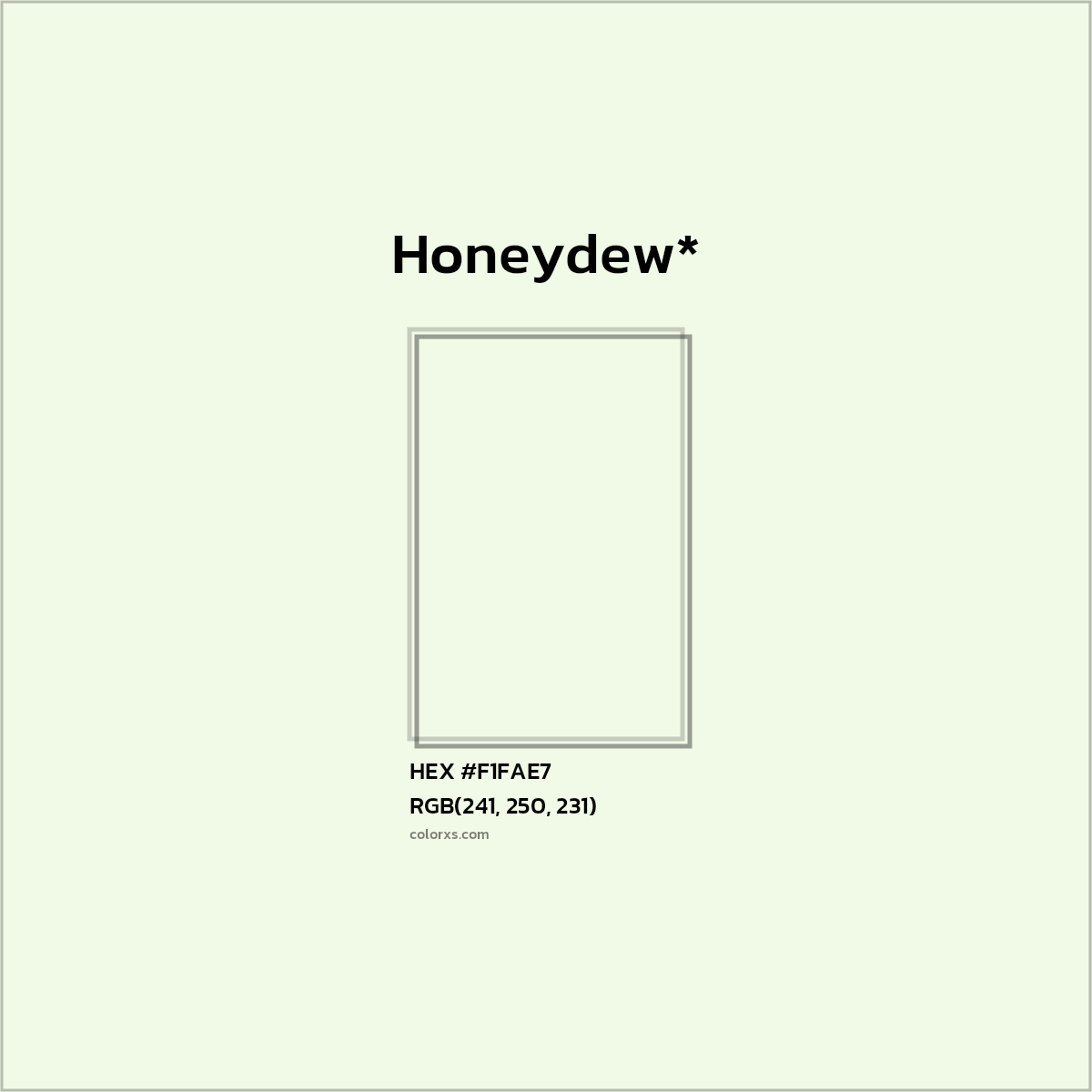 HEX #F1FAE7 Color Name, Color Code, Palettes, Similar Paints, Images