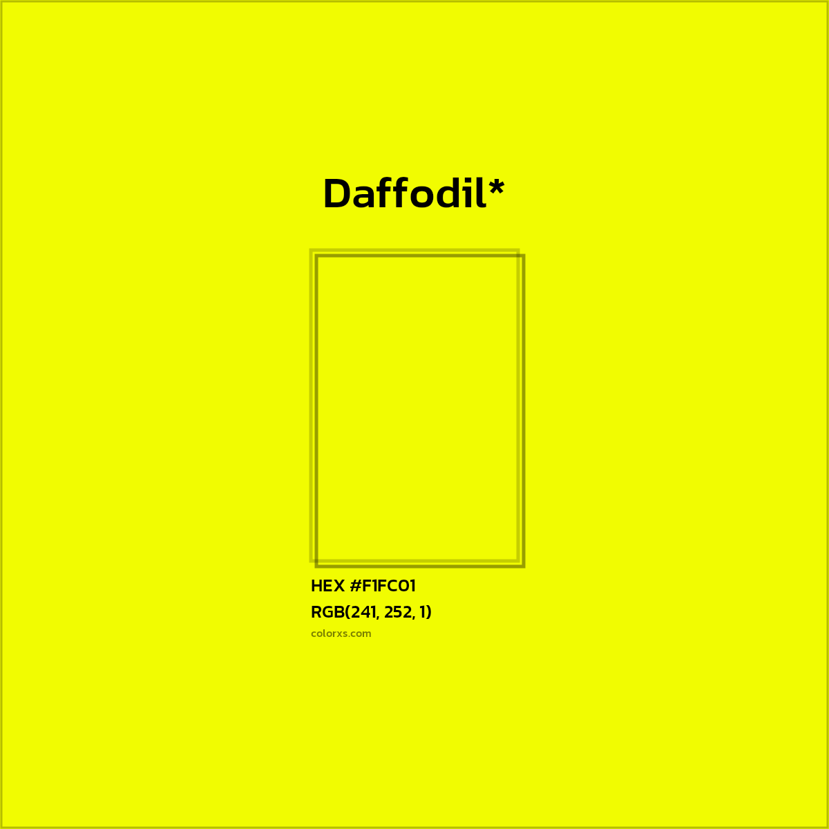 HEX #F1FC01 Color Name, Color Code, Palettes, Similar Paints, Images