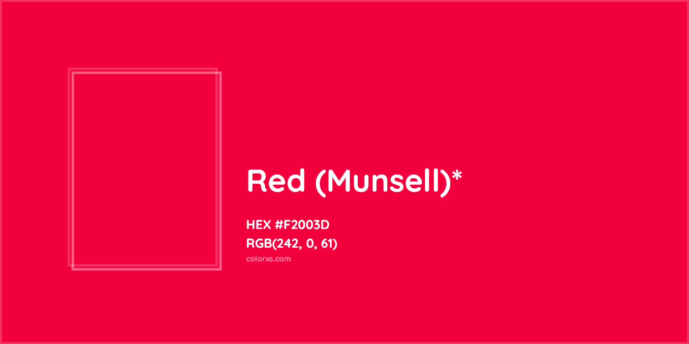 HEX #F2003D Color Name, Color Code, Palettes, Similar Paints, Images