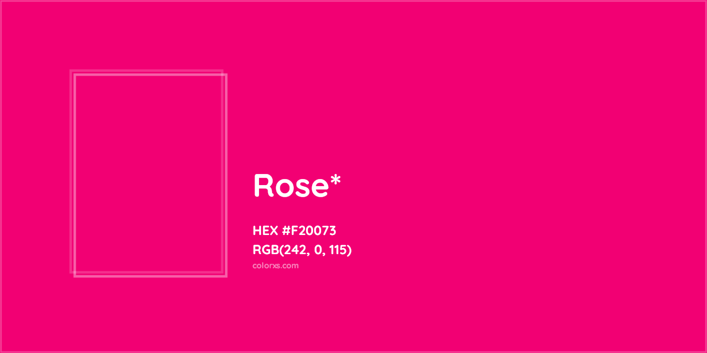 HEX #F20073 Color Name, Color Code, Palettes, Similar Paints, Images