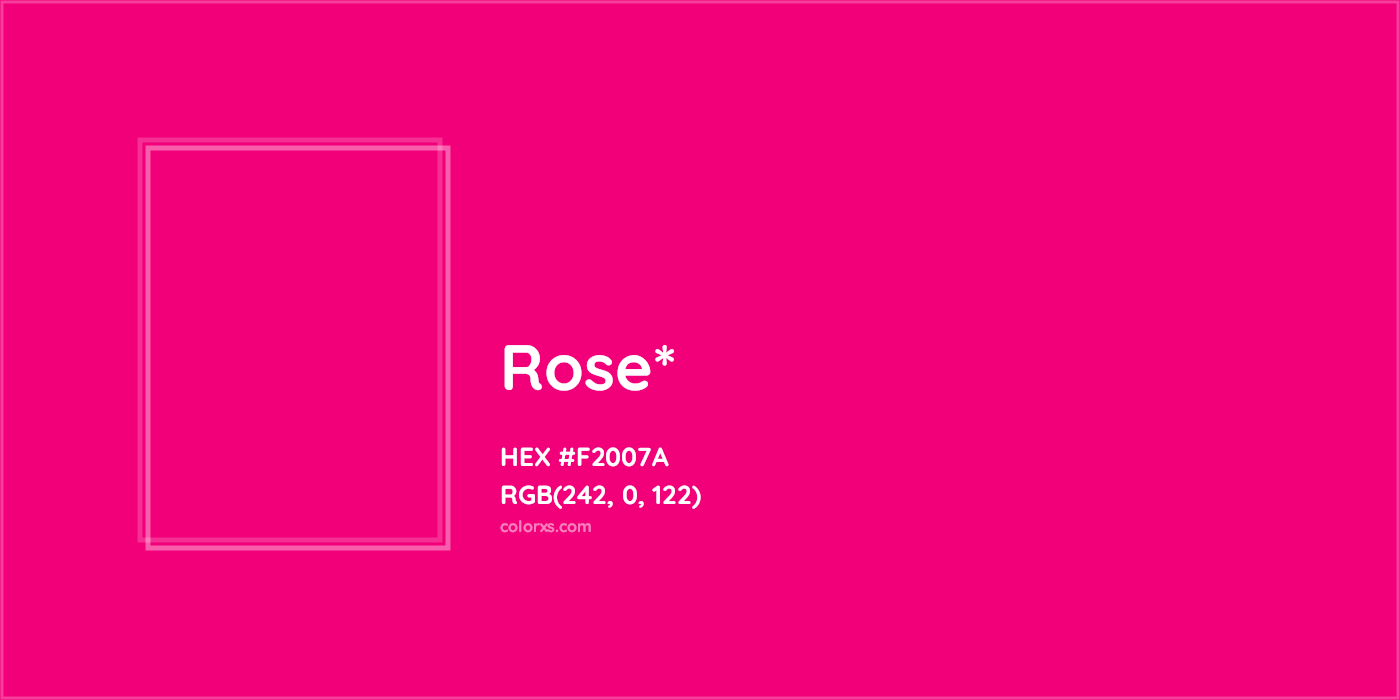 HEX #F2007A Color Name, Color Code, Palettes, Similar Paints, Images