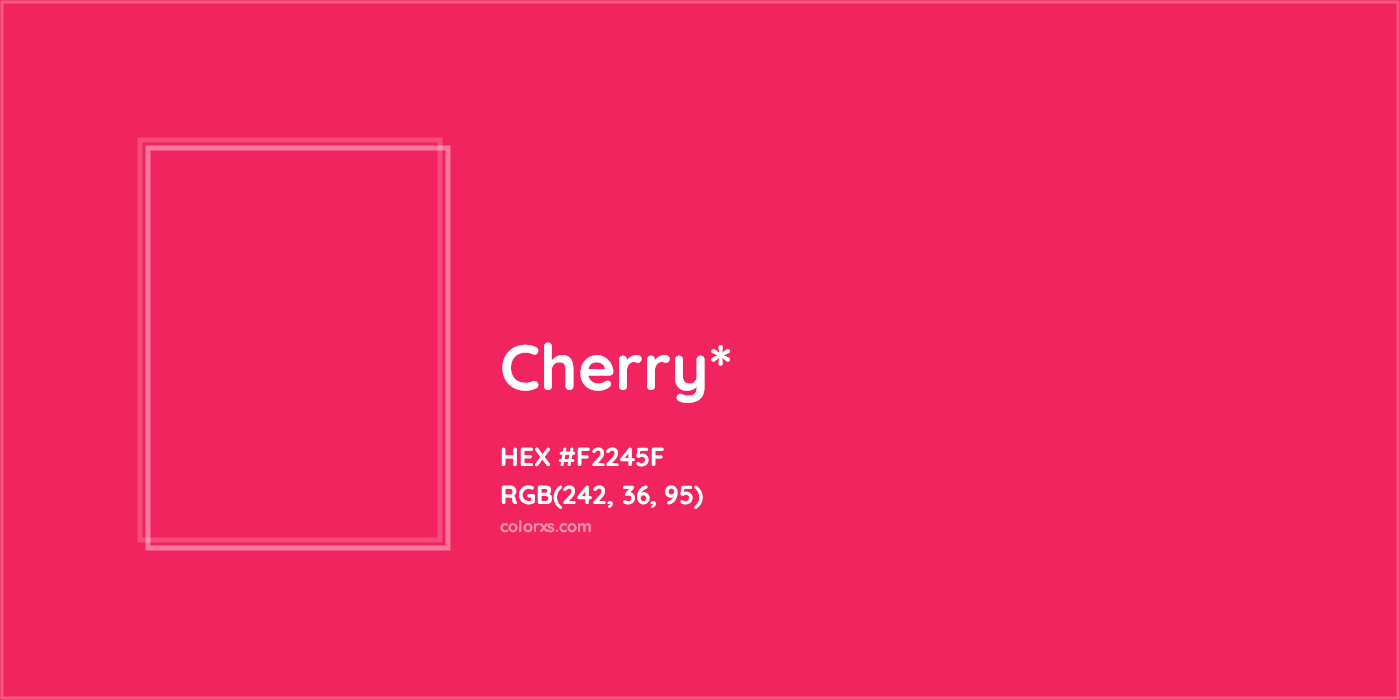 HEX #F2245F Color Name, Color Code, Palettes, Similar Paints, Images