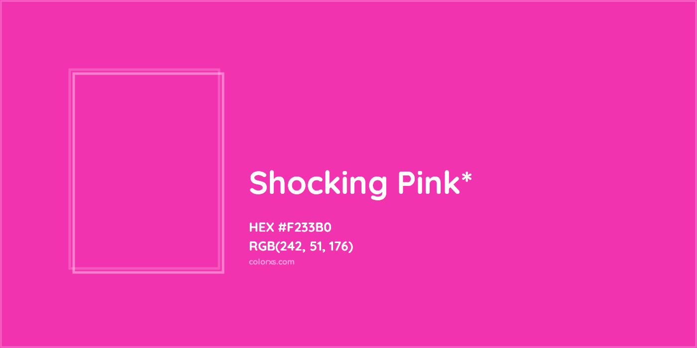 HEX #F233B0 Color Name, Color Code, Palettes, Similar Paints, Images