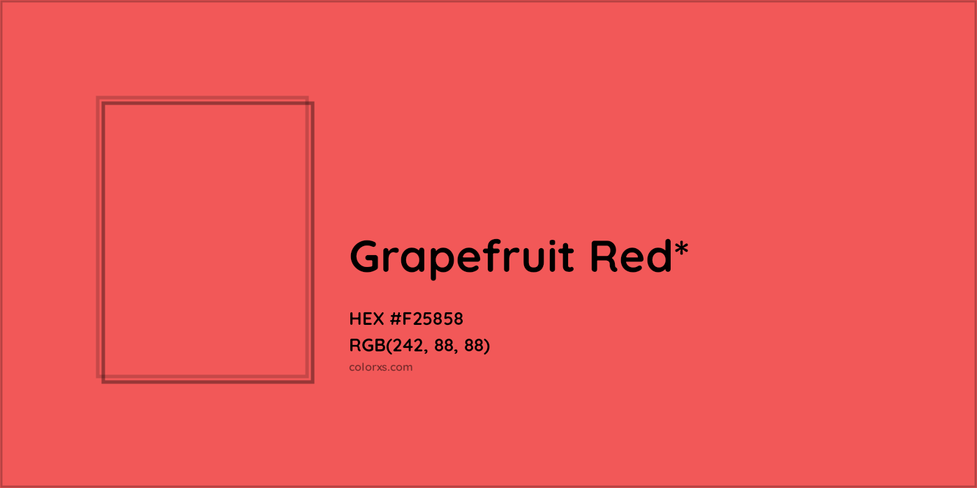 HEX #F25858 Color Name, Color Code, Palettes, Similar Paints, Images