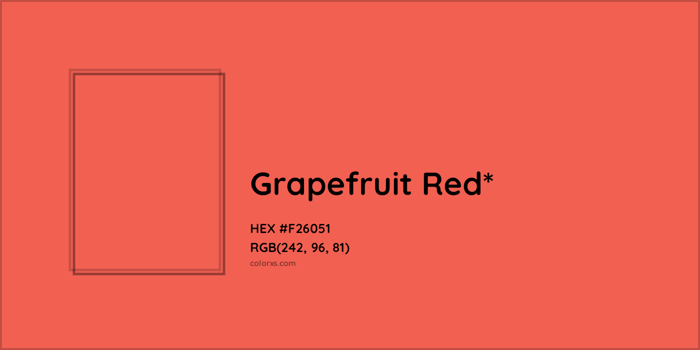 HEX #F26051 Color Name, Color Code, Palettes, Similar Paints, Images