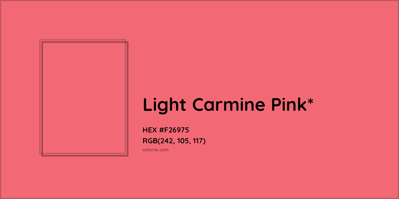 HEX #F26975 Color Name, Color Code, Palettes, Similar Paints, Images