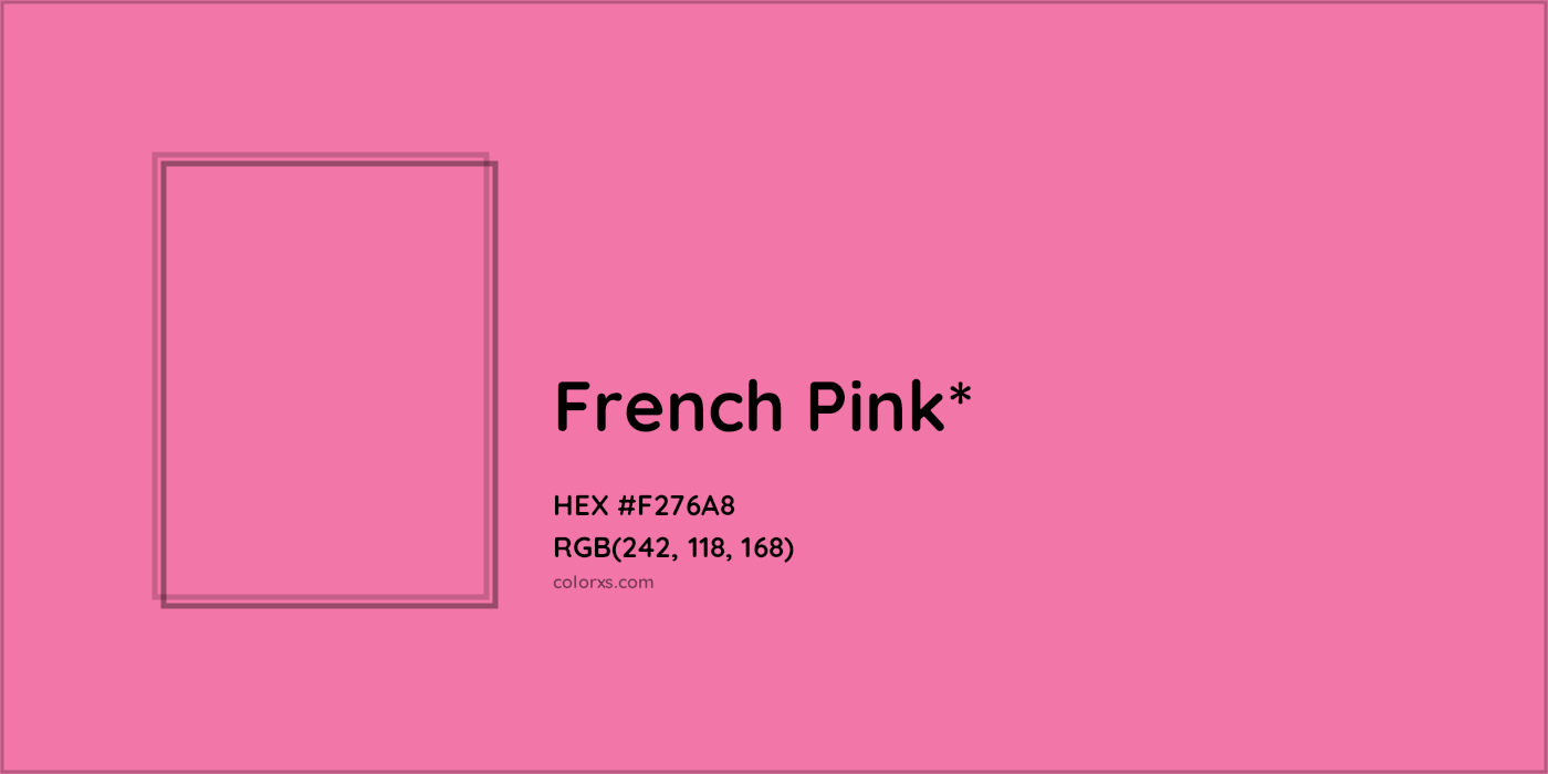 HEX #F276A8 Color Name, Color Code, Palettes, Similar Paints, Images