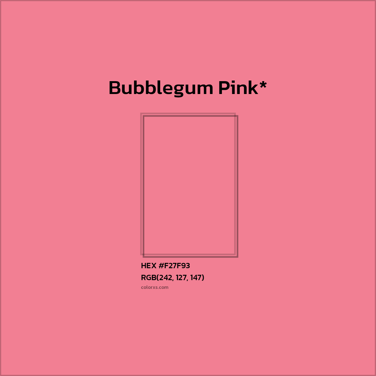 HEX #F27F93 Color Name, Color Code, Palettes, Similar Paints, Images