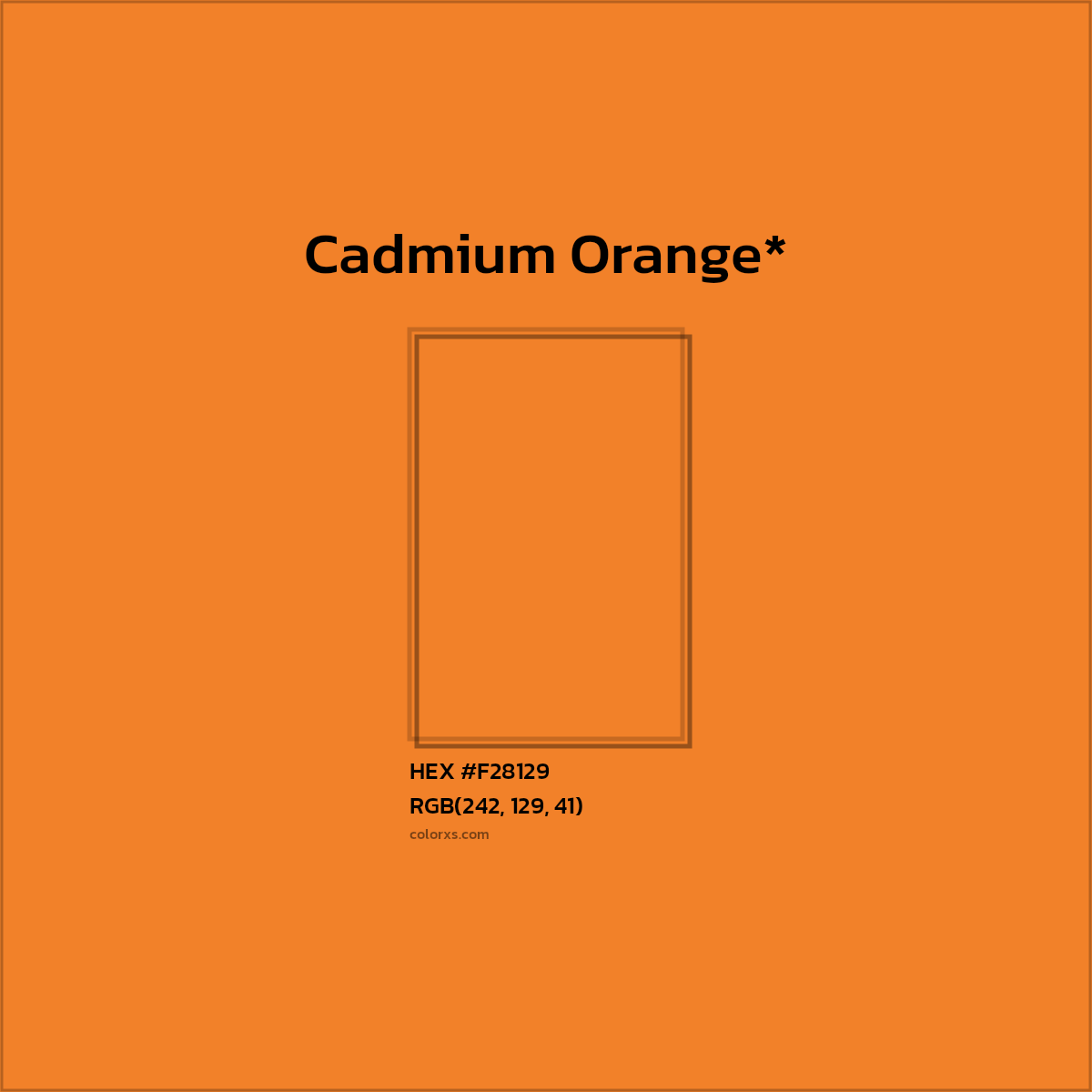 HEX #F28129 Color Name, Color Code, Palettes, Similar Paints, Images