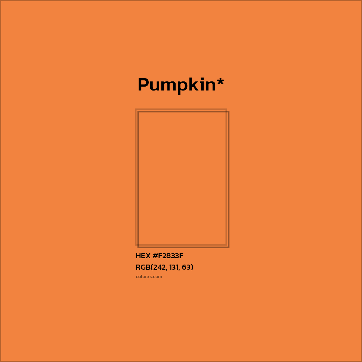 HEX #F2833F Color Name, Color Code, Palettes, Similar Paints, Images