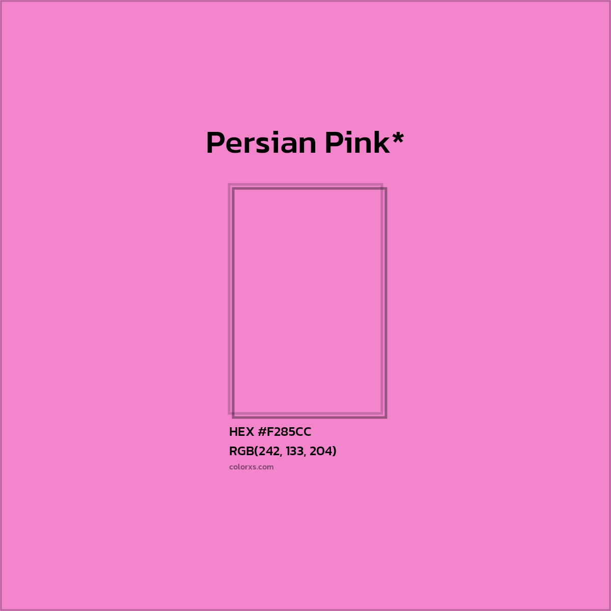 HEX #F285CC Color Name, Color Code, Palettes, Similar Paints, Images