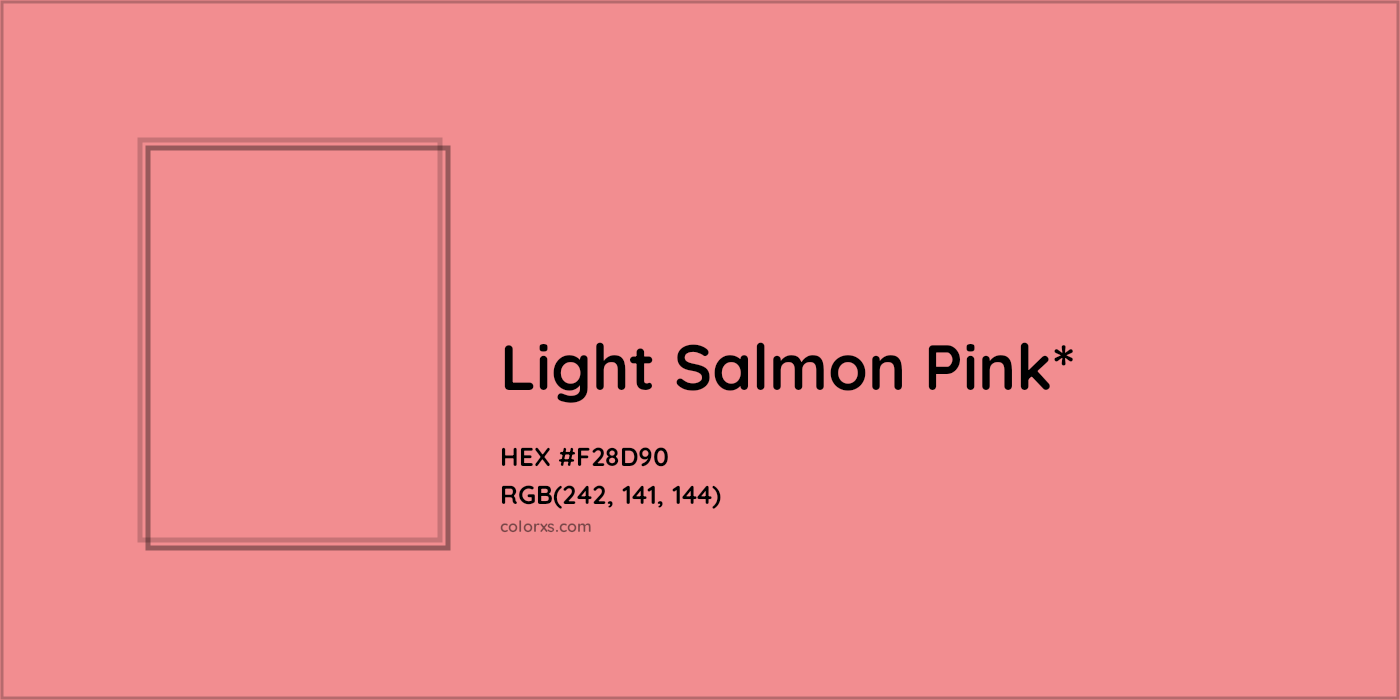 HEX #F28D90 Color Name, Color Code, Palettes, Similar Paints, Images