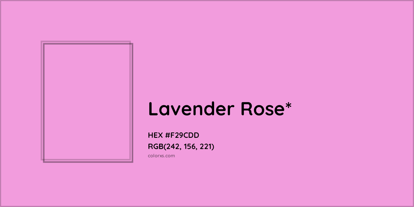 HEX #F29CDD Color Name, Color Code, Palettes, Similar Paints, Images